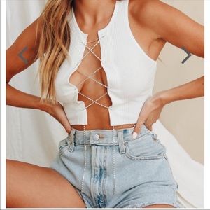 Verge girl white top